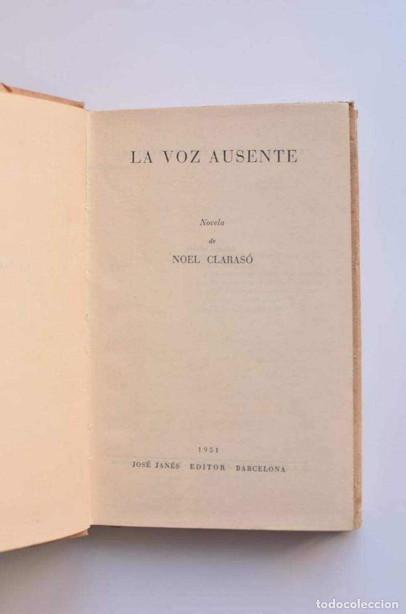 Libros: La voz ausente - CLARAS&Oacute;, Noel - Foto 3