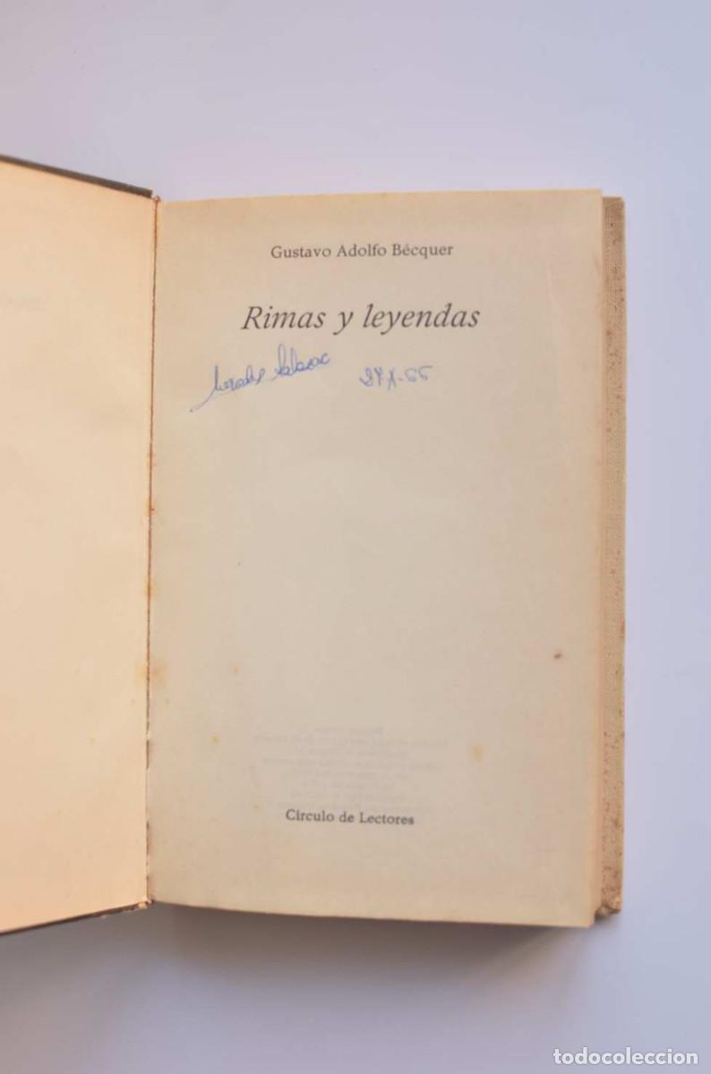 Libros: Rimas y Leyendas - BECQUER, Gustavo Adolfo - Foto 2