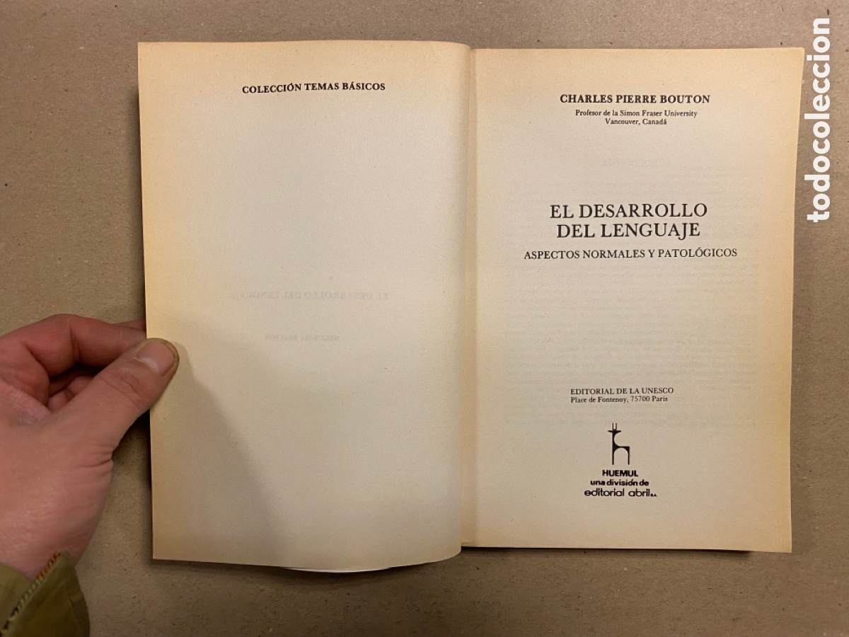 Libros: EL DESARROLLO DEL LENGUAJE. CHARLES BOUTON. EDITORIAL ABRIL 1976. - Foto 2