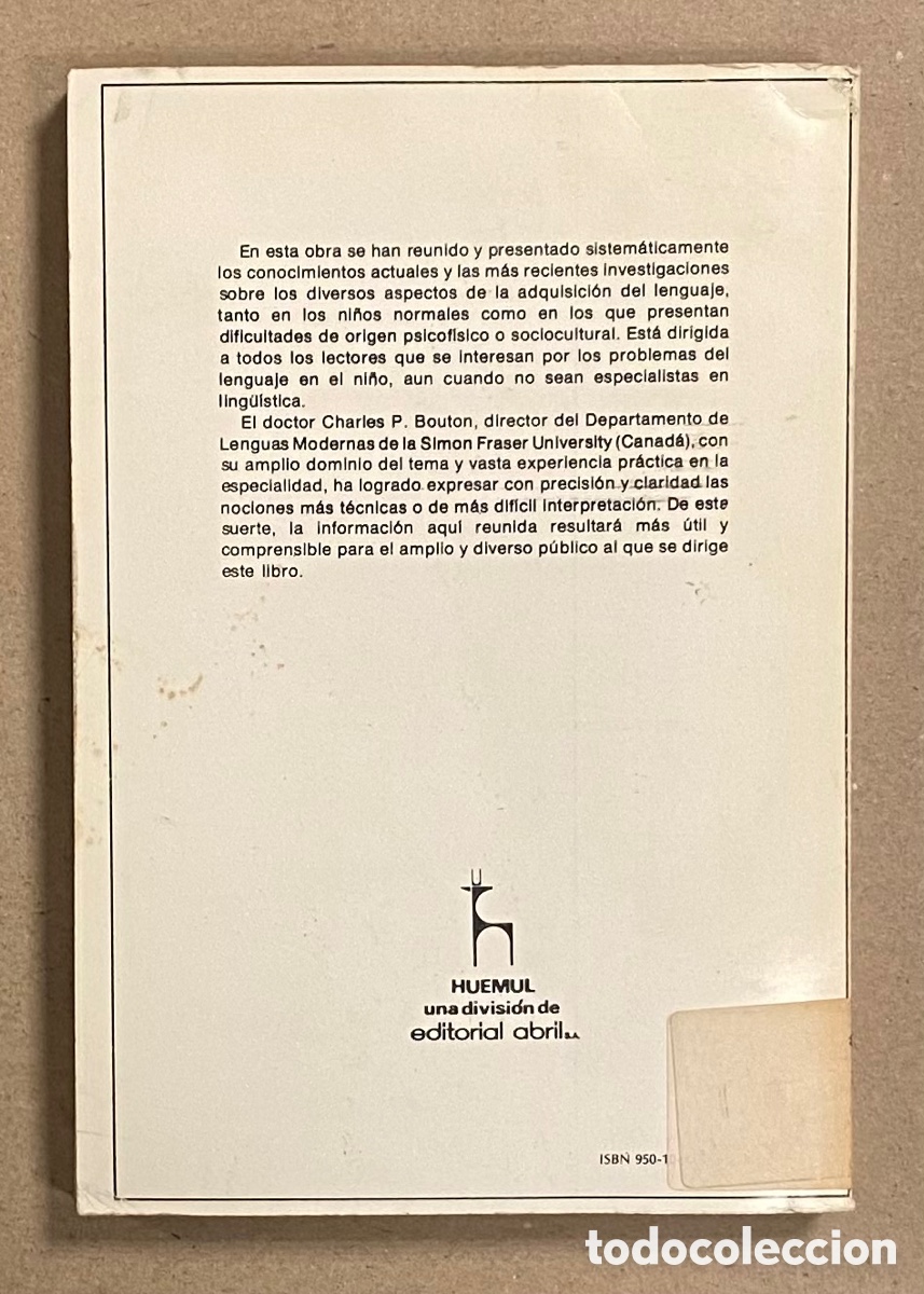 Libros: EL DESARROLLO DEL LENGUAJE. CHARLES BOUTON. EDITORIAL ABRIL 1976. - Foto 7