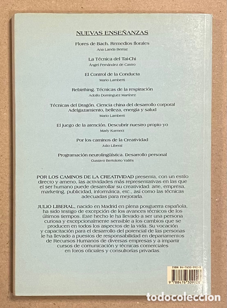 Libros: POR LOS CAMINOS DE LA CREATIVIDAD. JULIO LIBERAL. LIBSA 1996. - Foto 6