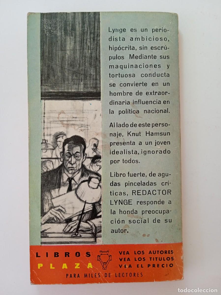 Libros: REDACTOR LYNGE - KNUT HAMSUN - EDICIONES GP - Foto 2