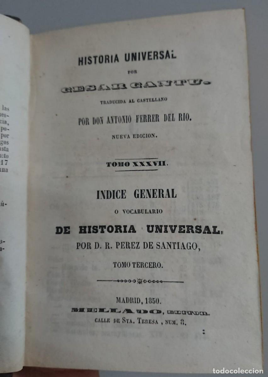 Libros: Historia Universal. Cos-Fra - Cant&uacute;, C&eacute;sar - Foto 3