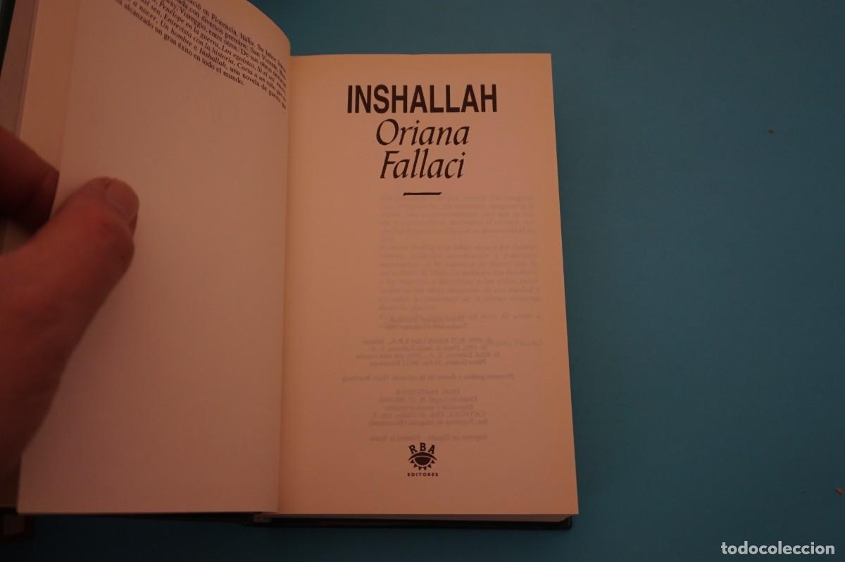 Libros: AR16AB/ ORIANA FALLACI - INSHALLAH / RBA EDITORES - Foto 2