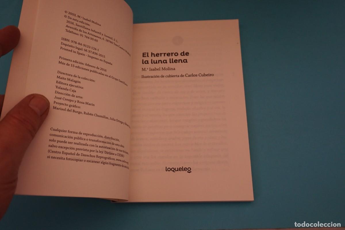 Libros: AR16CD/ EL HERRERO DE LA LUNA LLENA - M&ordf; ISABEL MOLINA / LOQUELEO - Foto 2