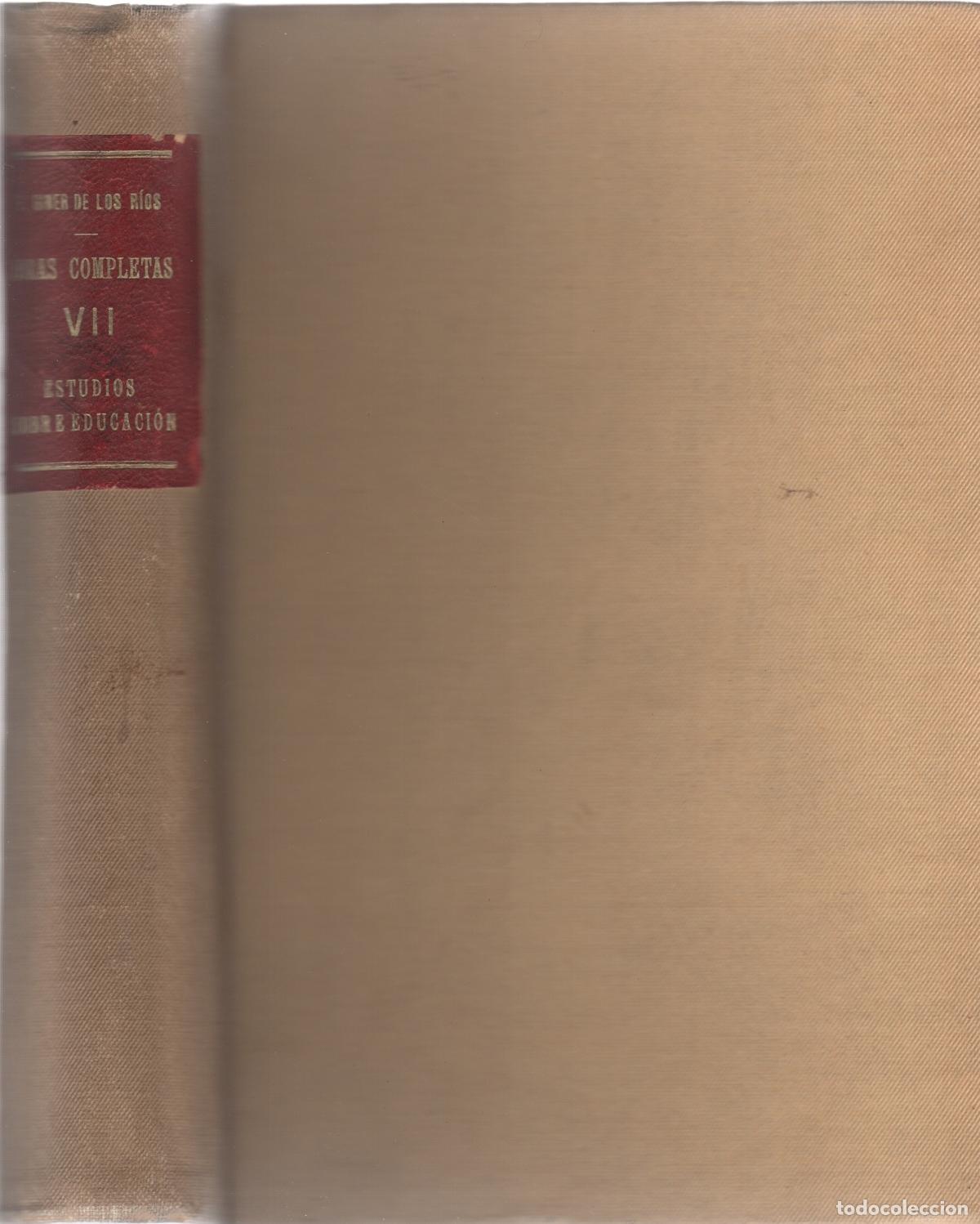 Libros: Estudios sobre educaci&oacute;n - Giner de los R&iacute;os, Francisco - Foto 1