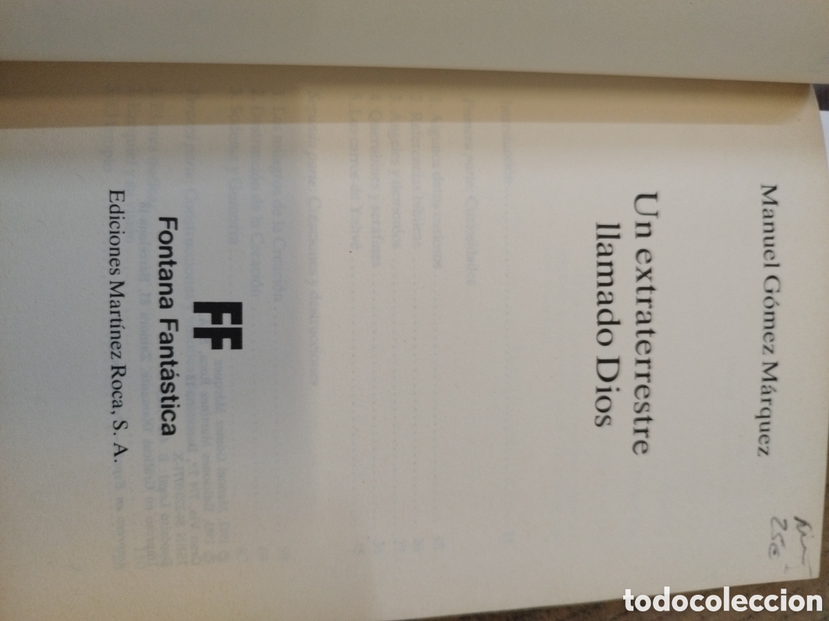 Libros: UN EXTRATERRESTRE LLAMADO DIOS - GOMEZ MARQUEZ,Manuel - Foto 3