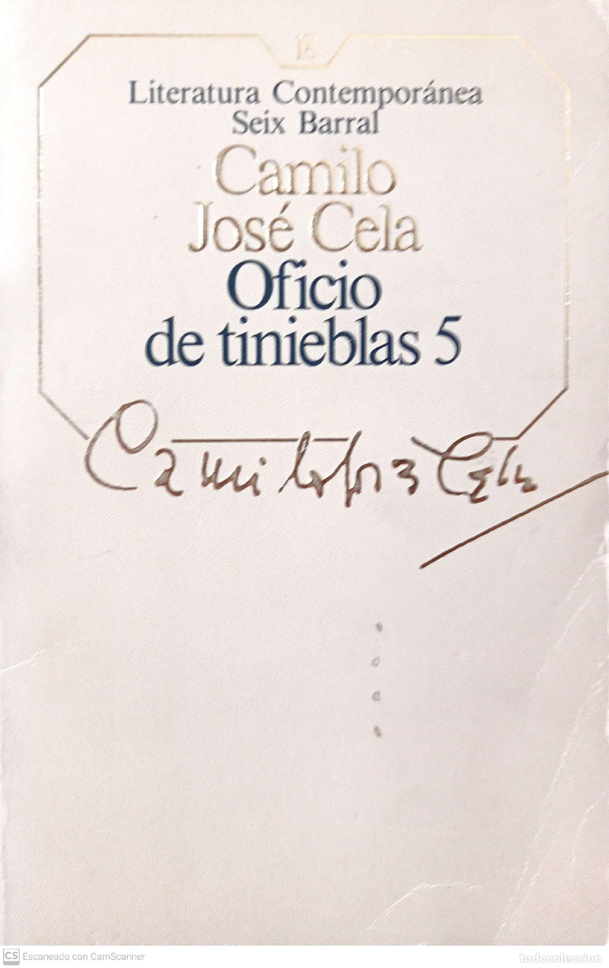 Libros: Oficio de tinieblas, 5 - Cela, Camilo Jos&eacute; - Foto 1