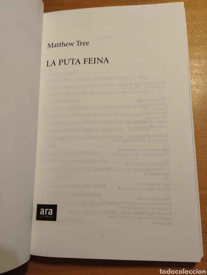 Libros: LA PUTA FEINA (MATTHEW TREE) - Foto 2
