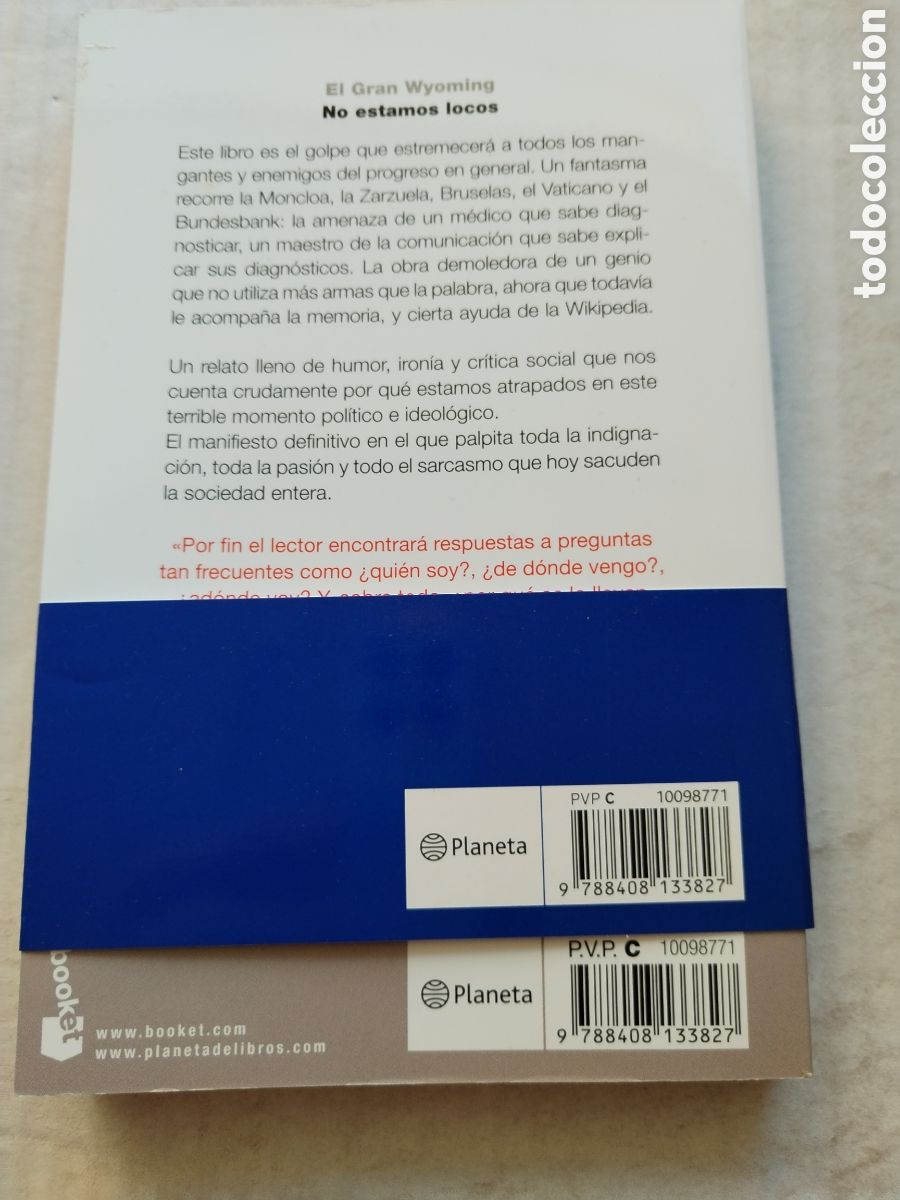 Libros: NO ESTAMOS SOLOS/EL GRAN WYOMING - Foto 3