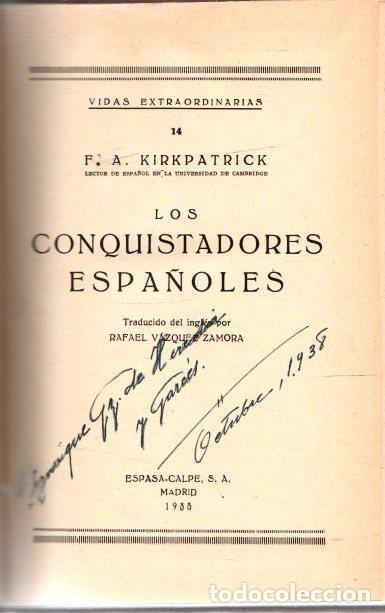 Libros: Los conquistadores espa&ntilde;oles - Kirkpatrick, F. A. - Foto 1