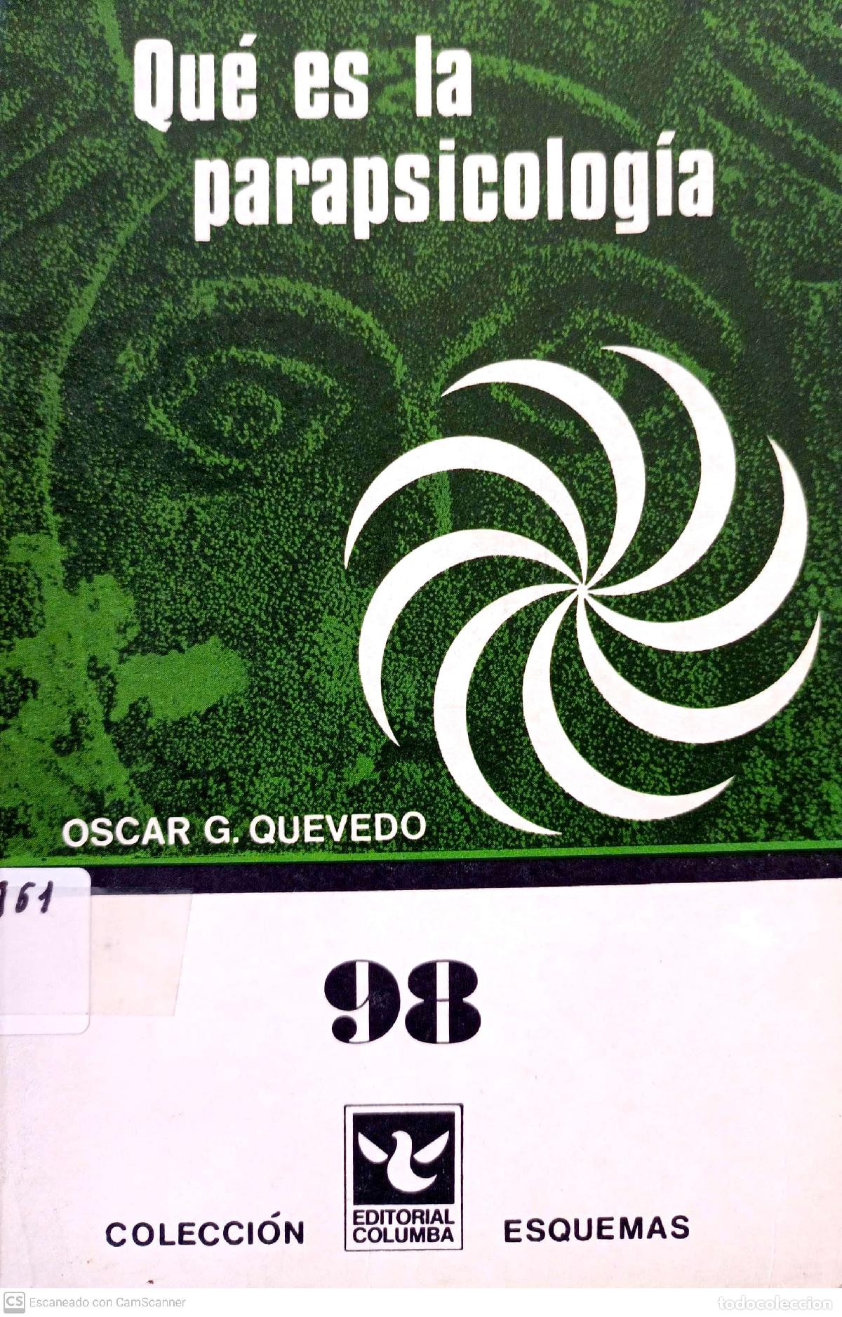 Libros: Qu&eacute; es la parapisolog&iacute;a - Oscar G. Quevedo - Foto 1