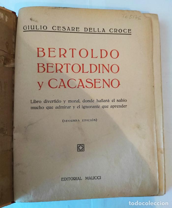 Libros: BERTOLDO, BERTOLDINO Y CACASENO - Giulio Cesare Croce - Foto 2