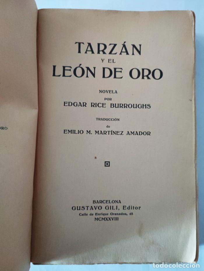Libros: TARZ&Aacute;N Y EL LE&Oacute;N DE ORO - Edgar Rice Burroughs - Foto 2