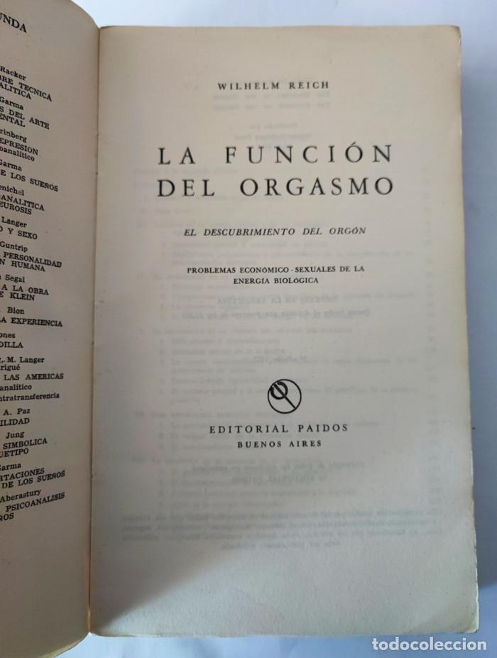 Libros: LA FUNCI&Oacute;N DEL ORGASMO - Wilhelm Reich - Foto 2