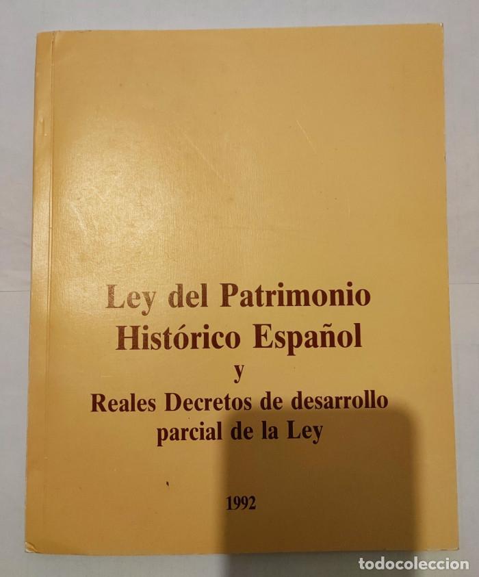 Libri di seconda mano: LEY DEL PATRIMONIO HIST&Oacute;RICO ESPA&Ntilde;OL Y REALES DECRETOS DE DESARROLLO PARCIAL DE LA LEY - VV.AA.