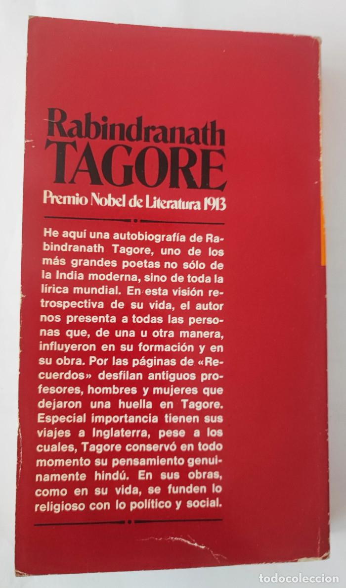Libros: RECUERDOS - Rabindranath Tagore - Foto 2