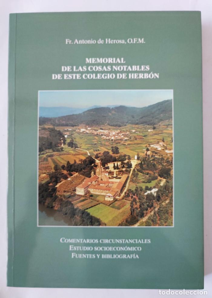 books: MEMORIAL DE LAS COSAS NOTABLES DE ESTE COLEGIO DE HERB&Oacute;N - Antonio de Herosa