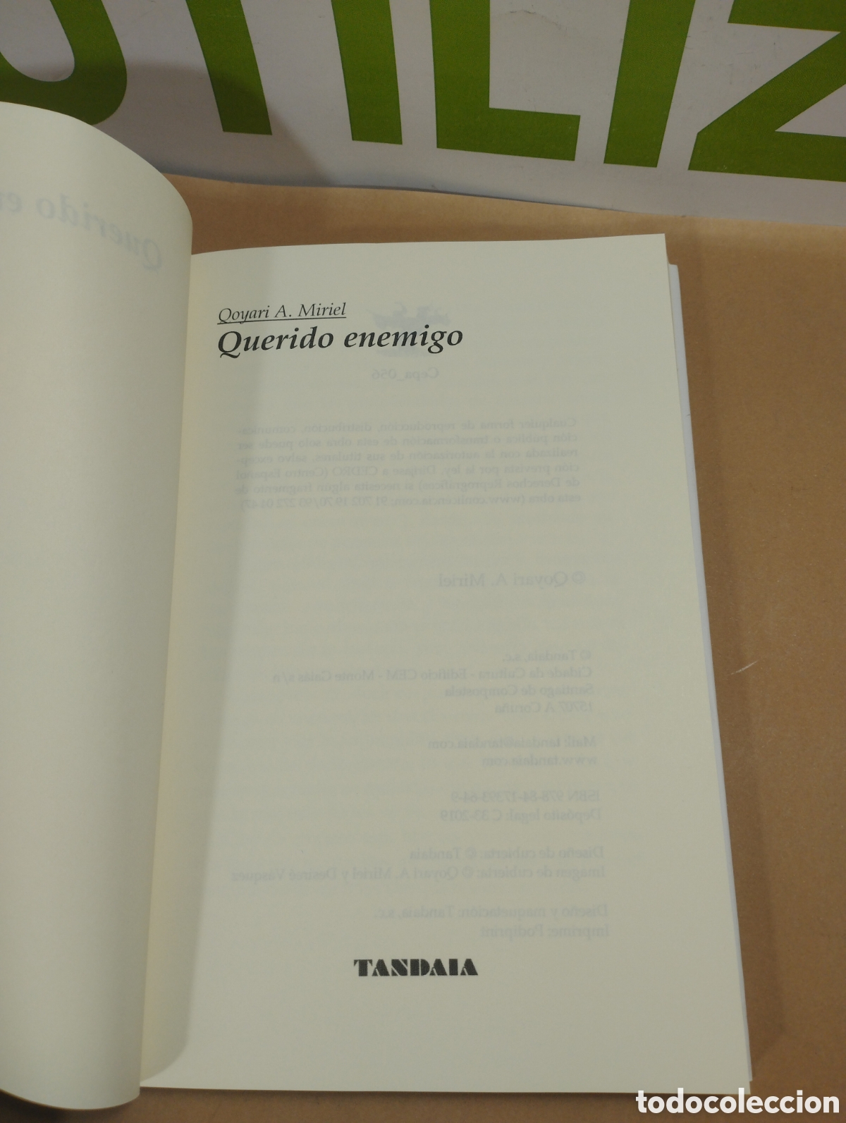 Libros: Querido enemigo. Qoyari A Miriel. - Foto 3