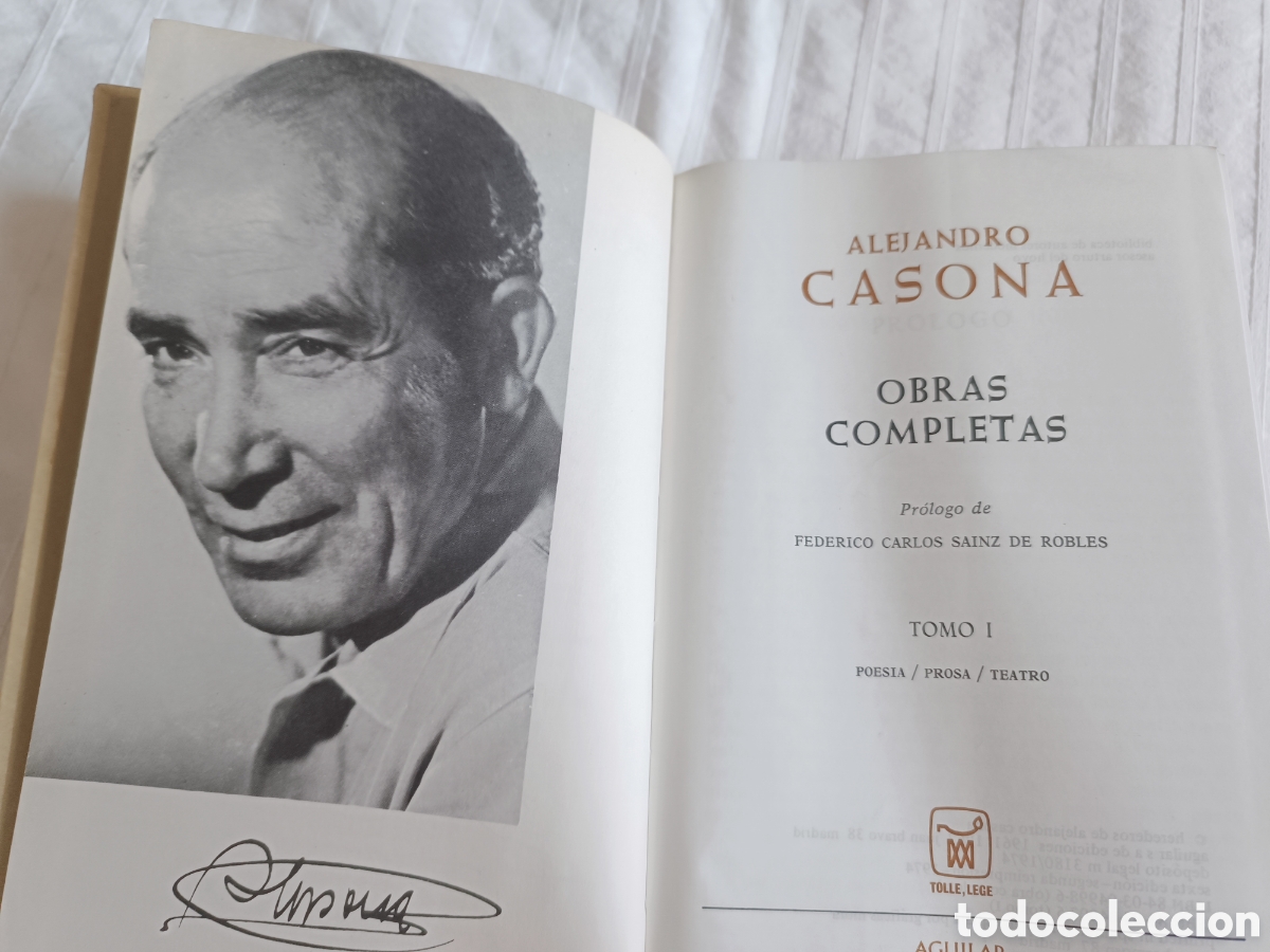 Libros: Alejandro Casona obras completas Tomo 1 y 2. Aguilar - Foto 4