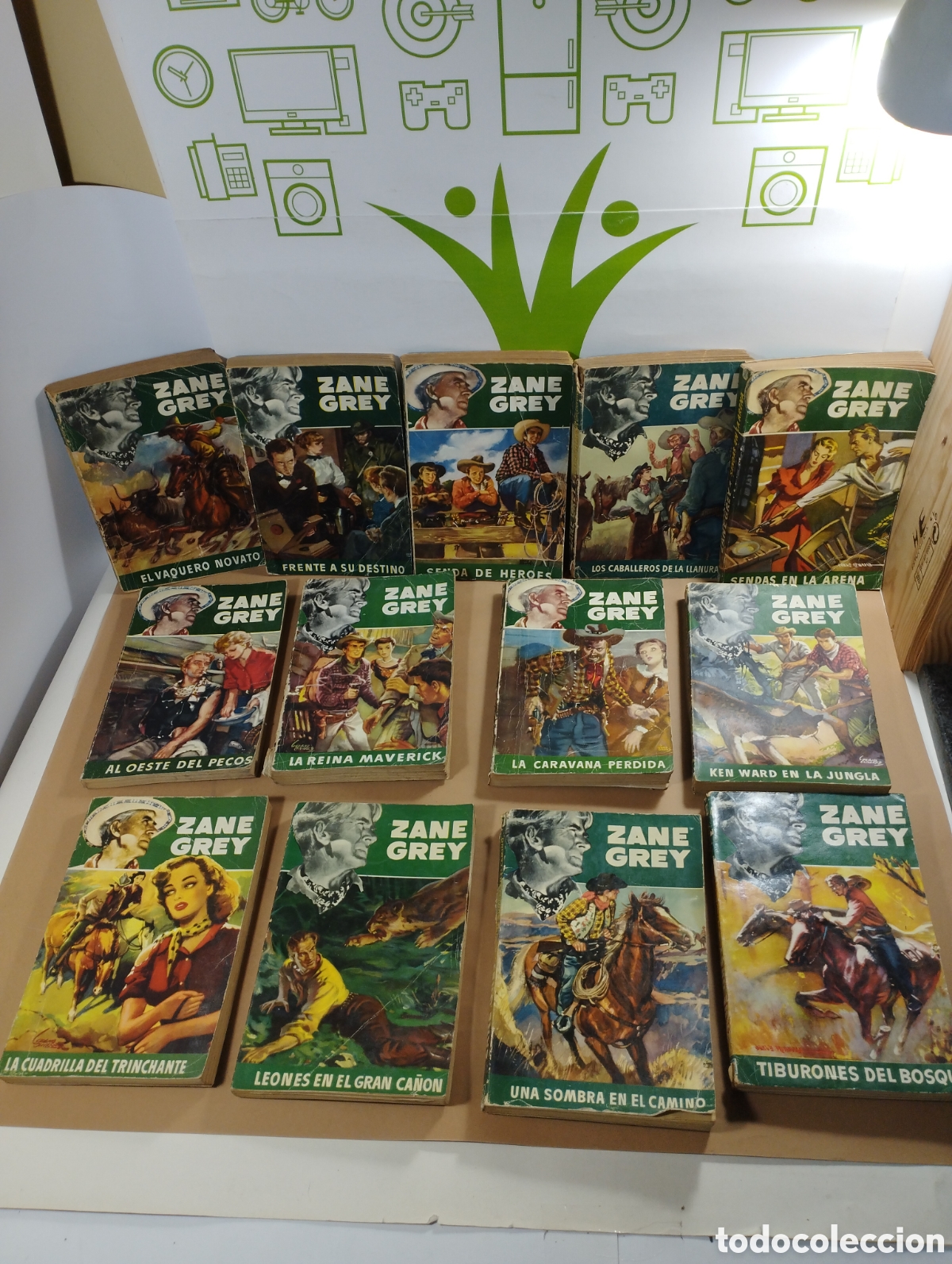 Libros: Zane grey. Editorial bruguera. 13 tomos - Foto 1