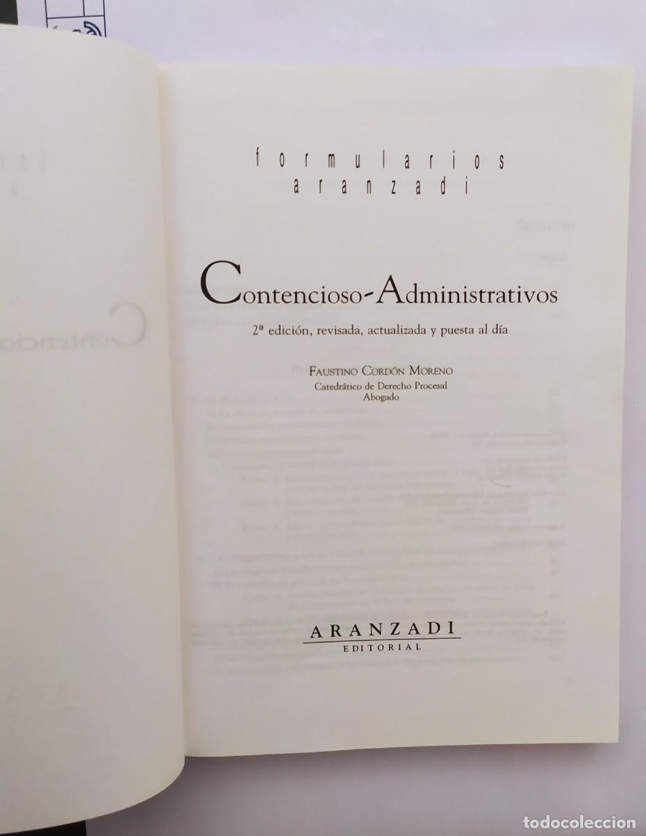 Libros: CONTENCIOSO ADMINISTRATIVOS FORMULARIOS ARANZADI - Foto 2