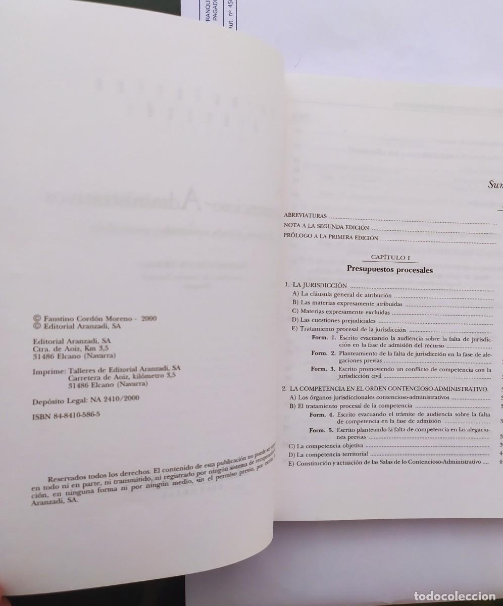 Libros: CONTENCIOSO ADMINISTRATIVOS FORMULARIOS ARANZADI - Foto 3