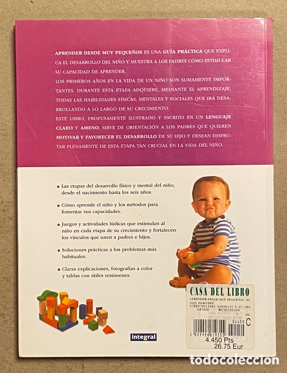 Libros: APRENDER DESDE MUY PEQUE&Ntilde;OS. DOROTHY EINON. INTEGRAL 1999. - Foto 7