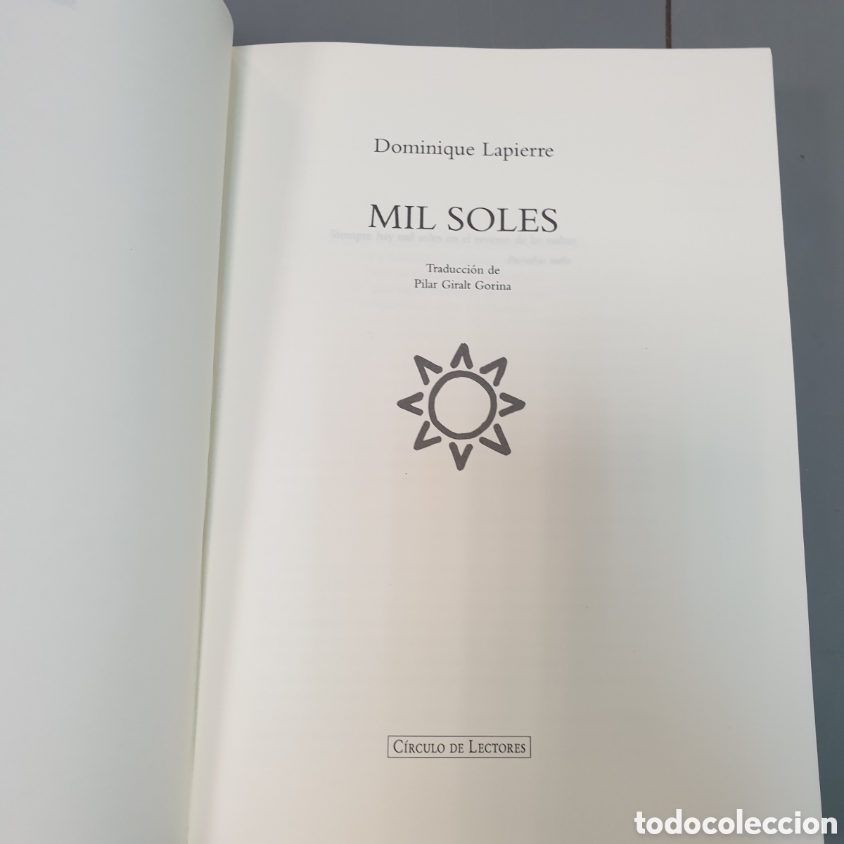 Libros: MIL soles DOMINIQUE LAPIERRE - Foto 2