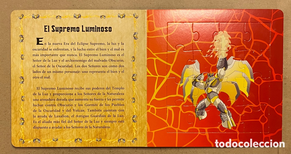 Libros: GORMITI &ldquo;EL PODER DE LA LUZ&rdquo;: LIBRO PUZZLE. EDITORIAL EVEREST 2010. - Foto 3