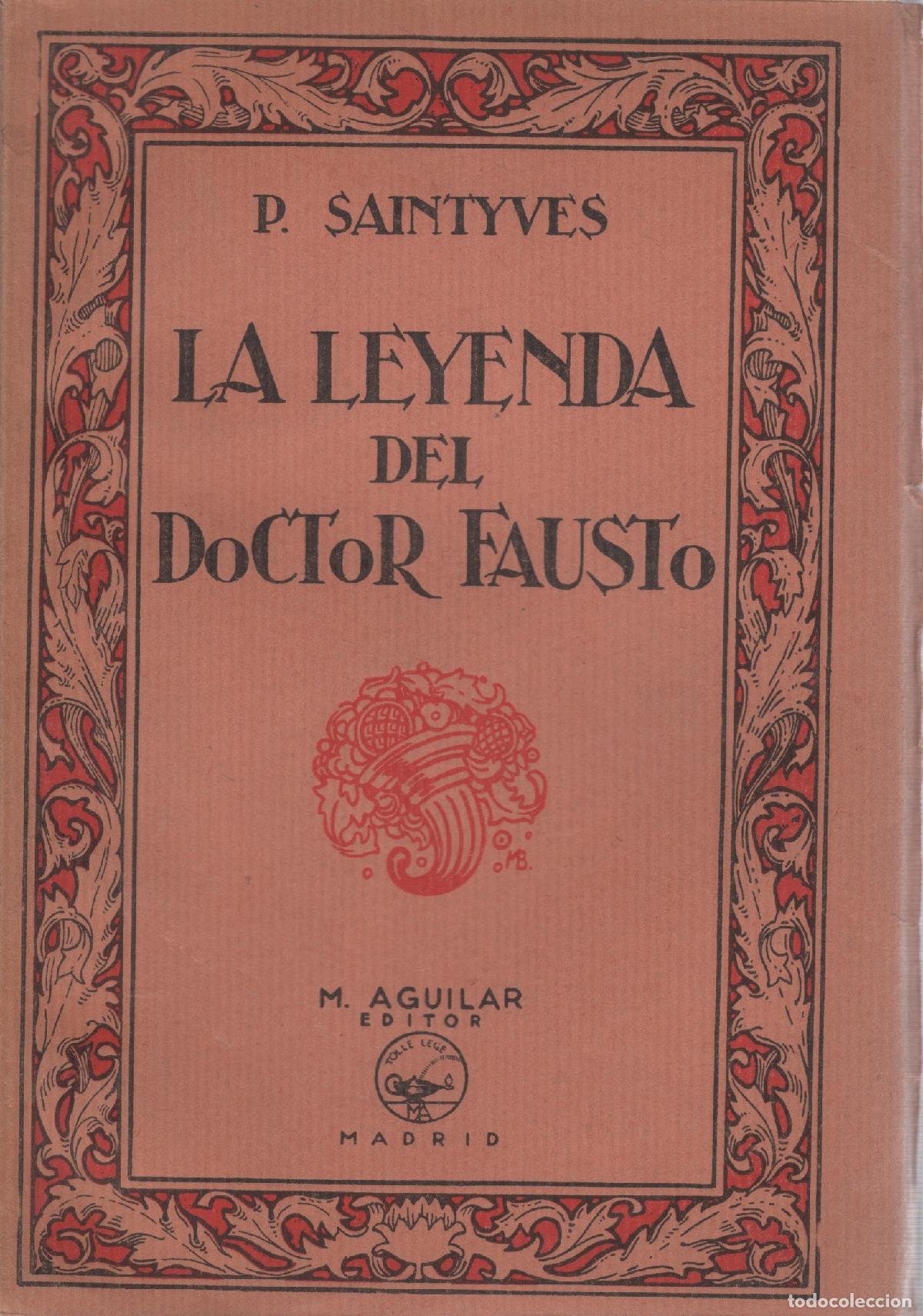 Libros: La leyenda del Doctor Fausto - Saintyves, P. - Foto 1