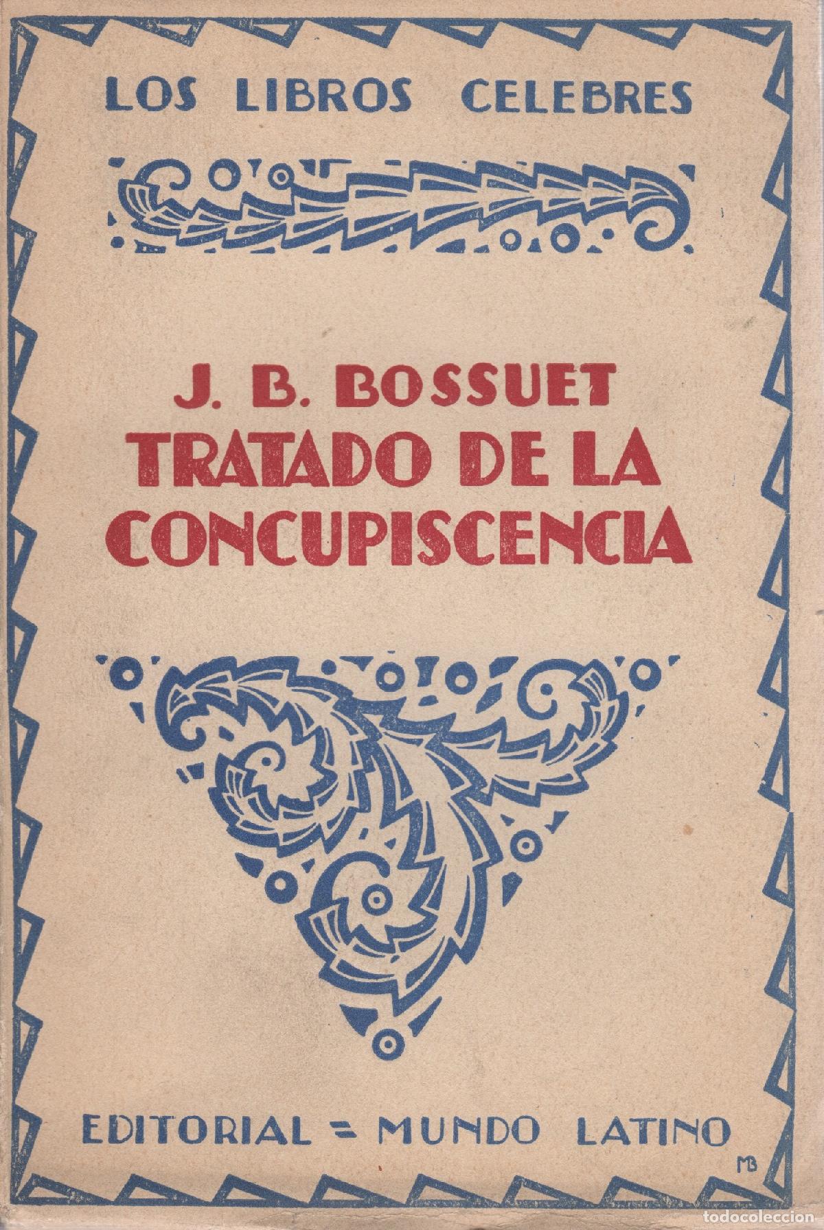 Libros: Tratado de la concupiscencia - Bossuet, J.B. - Foto 1
