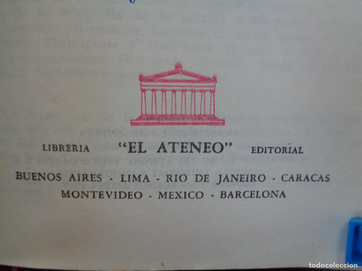 Libros: &iexcl;&iexcl; WILLIAM SHAKESPEARE. 3 TOMOS. Prologo de = VICTOR HUGO=. 1958. !! C-8. - Foto 8