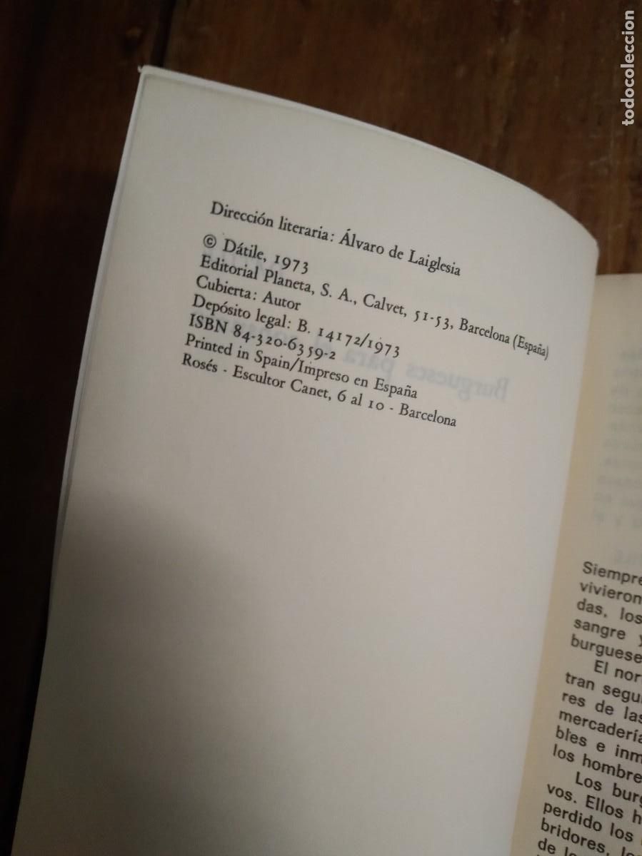 Libros: LIBRO BURGUESES PARA EL CONSUMO D&Aacute;TILE 1973 PLANETA - Foto 3
