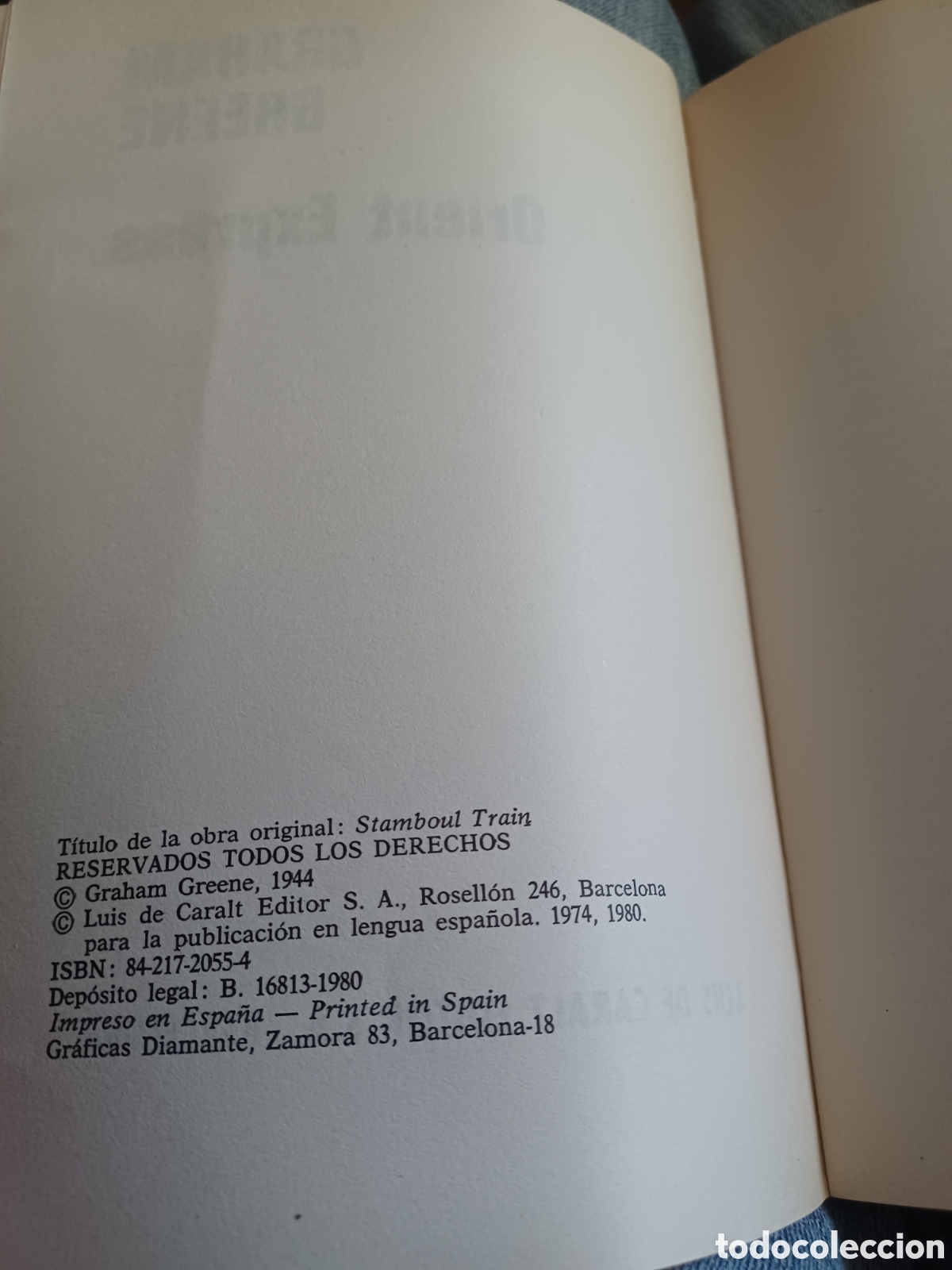 Libros: Barybook 166..... Orient Express Graham Greene Caralt - Foto 3