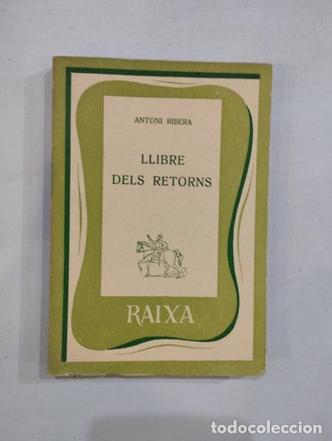 Libros: Antoni Ribera - Llibre dels retorns - Foto 1