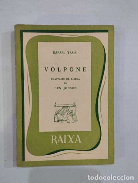 Libros: Rafael Tasis - Volpone - Foto 1