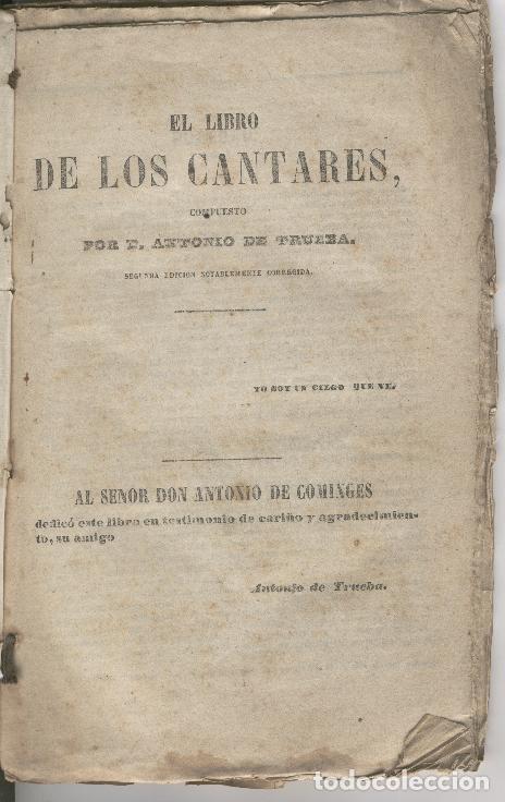 Libros: EL LIBRO DE LOS CANTARES De Trueba, Antonio- EDITORIAL: - De Trueba, Antonio- - Foto 1
