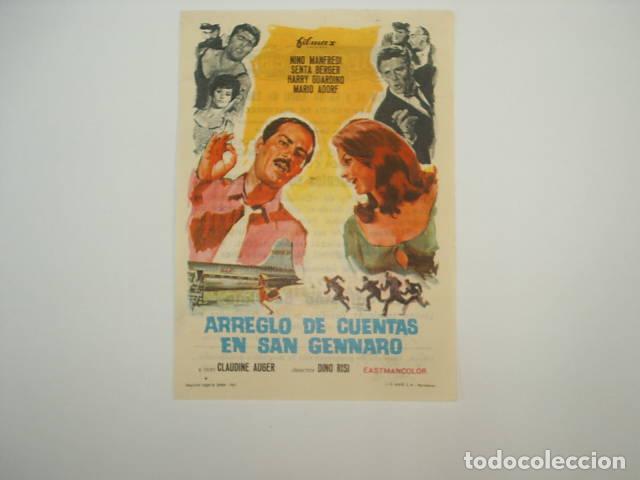 Libros: ARREGLO DE CUENTAS EN SAN GENNARO.Programa de cine Risi,Dino (Director)- EDITORIAL: Filmax - - Foto 1