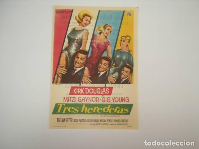 Libros: TRES HEREDERAS. Programa de cine,actores: Kirk Gordon,Michael(Director)- EDITORIAL: Universa - Foto 1