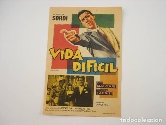 Libros: VIDA DIFICIL. Programa de cine,actores: Alberto Risi,Dino-(Director)- EDITORIAL: Universal Fi - Foto 1