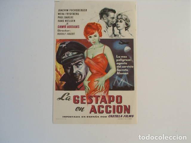 Libros: LA GESTAPO EN ACCION. Programa de cine con los Jugert,Rudolf (Director)- EDITORIAL: Castilla - Foto 1