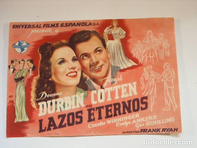 Libros: LAZOS ETERNOS. Programa de cine, actores: Deanna Ryan,Frank (Director)- EDITORIAL: Universal - Foto 1