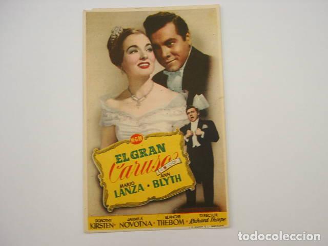 Libros: EL GRAN CARUSO. Programa de cine, actores: Mario Thorpe,Richard EDITORIAL: Technicolor - Thor - Foto 1