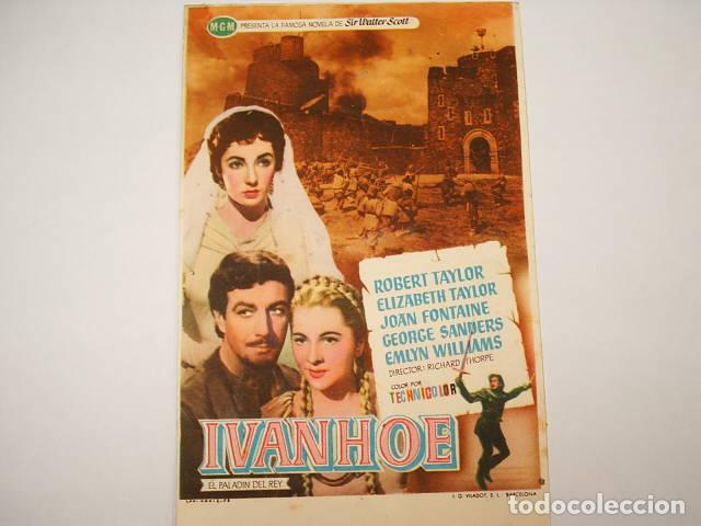 Libros: IVANHOE. El paladin del rey. Programa de cine, Thorpe,Richard (Director) EDITORIAL: M.G.M. - - Foto 1