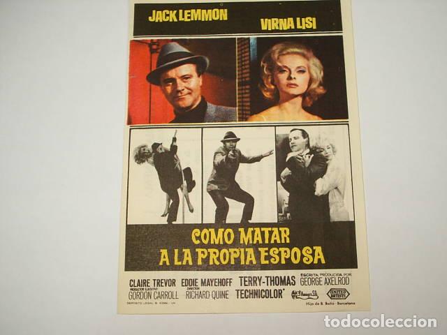 Libros: COMO MATAR A LA PROPIA ESPOSA. Programa de cine, Quine,Richard (Director)- EDITORIAL: Filmaye - Foto 1