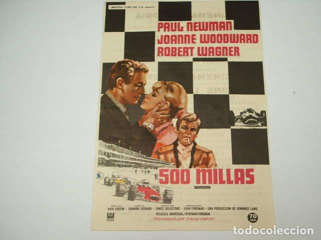 Libros: 500 MILLAS. Programa de cine, actores: Paul Foreman,John (Director)- EDITORIAL: Universal films - F - Foto 1