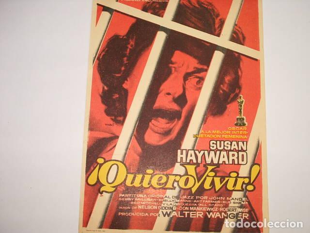 Libros: &iexcl;QUIERO VIVIR!. Programa de cine, actores: Susan Wise,Robert (Director)- EDITORIAL: Figaro i - Foto 1