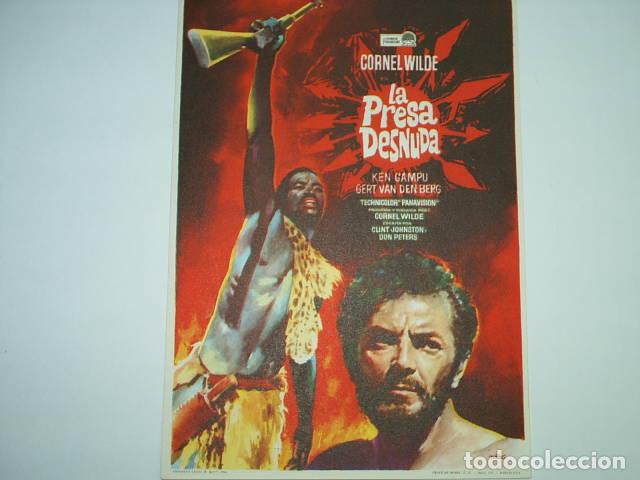 Libros: LA PRESA DESNUDA. Programa de cine, actores: Ken Wilde,Cornel (Director)- EDITORIAL: Paramou - Foto 1