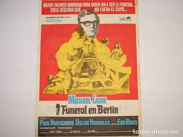 Libros: FUNERAL EN BERLIN. Programa de cine, actores: Paul Hamilton,Guy (Director)- EDITORIAL: Paramount - - Foto 1